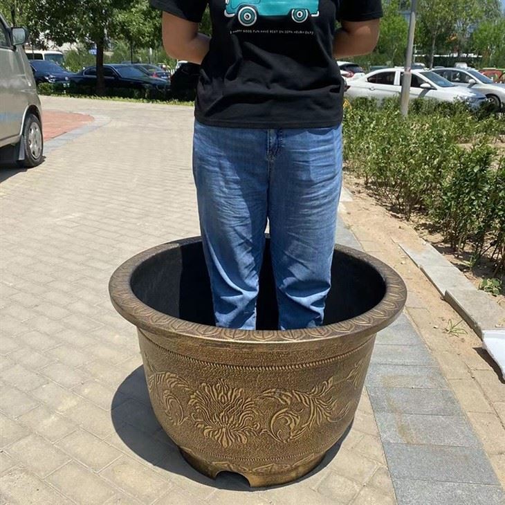 Imitation Copper Large Planter